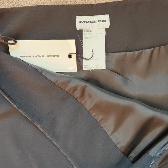 MUGLER classic black skirt NWT - Picture 3 of 7